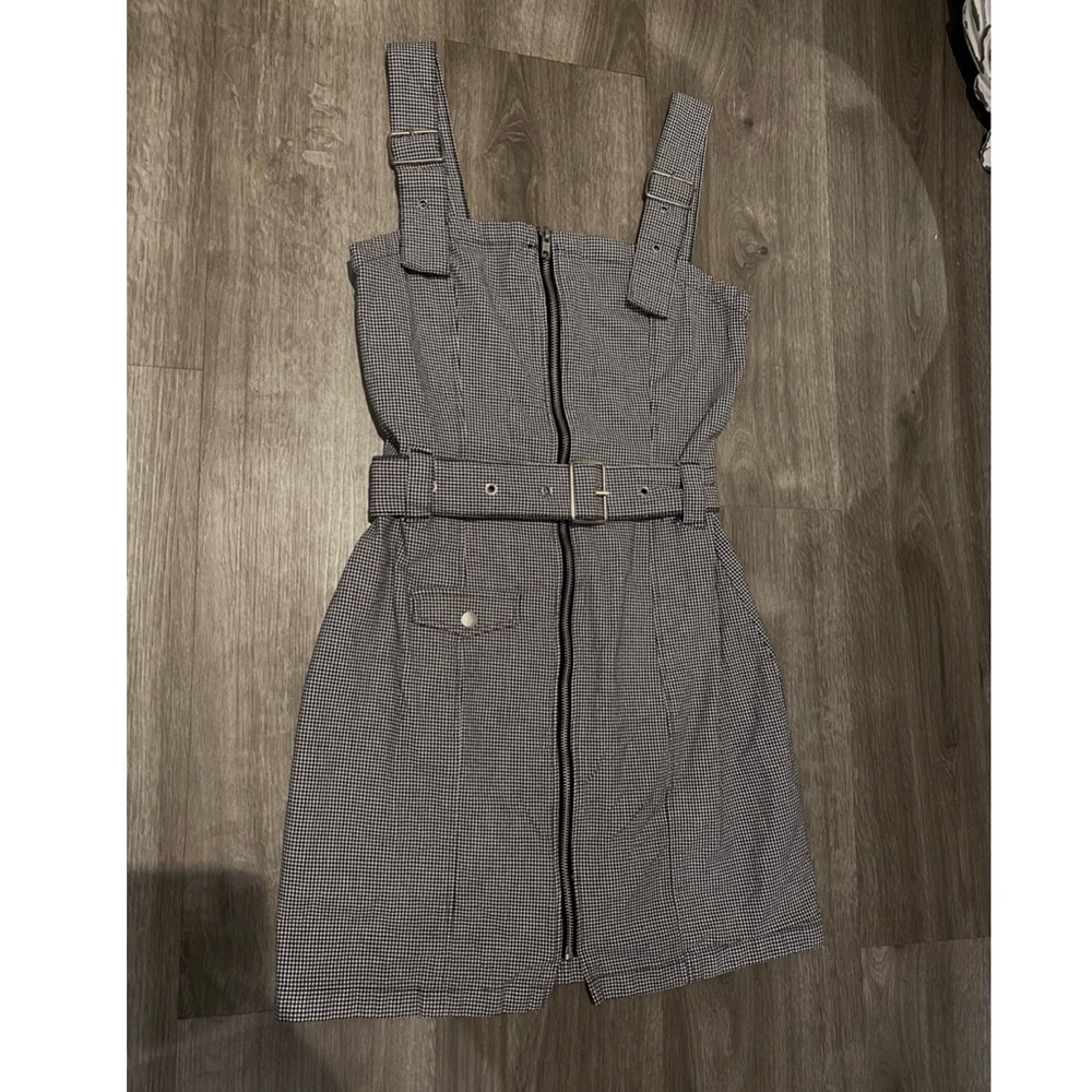 Divided Houndstooth Dress 6